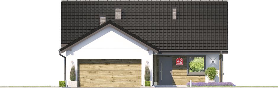 Фасад дома EAE-6398-43 Фасад дома EAE-6398-43