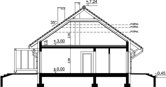 Фасад дома CEF-8598-88 Фасад дома CEF-8598-88