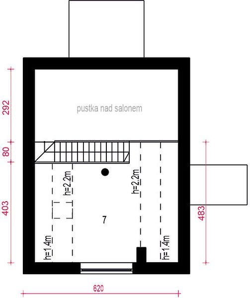 План 2 этажа дома DFI-5675-13 План 2 этажа дома DFI-5675-13