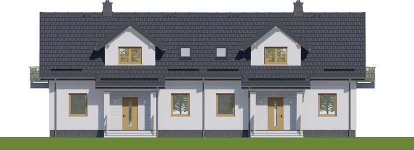 Фасад дома DEI-2558-56 Фасад дома DEI-2558-56