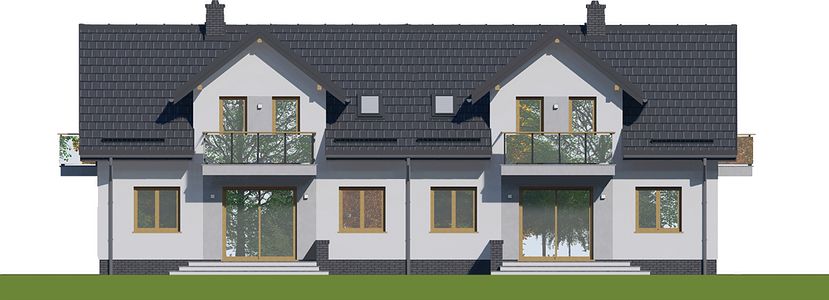 Фасад дома DEI-2558-56 Фасад дома DEI-2558-56