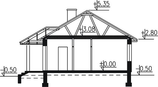 Фасад дома FDD-3599-27 Фасад дома FDD-3599-27