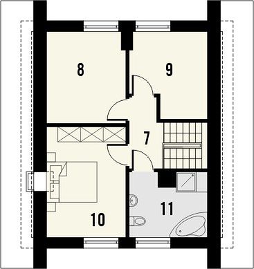 План 2 этажа дома CEC-8937-34 План 2 этажа дома CEC-8937-34