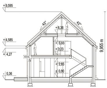 Фасад дома EFH-5822-49 Фасад дома EFH-5822-49