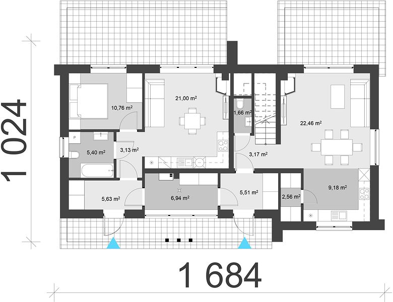 План 1 этажа дома IGE-6683-87 План 1 этажа дома IGE-6683-87